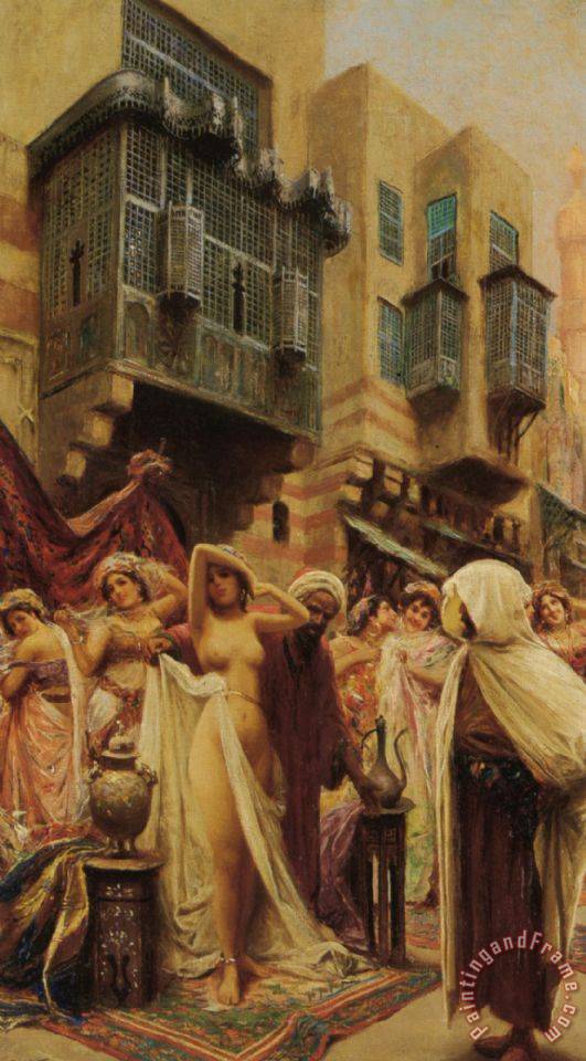 531x960 Fabbio Fabbi Slave Auction Painting - Slave Auction Painting