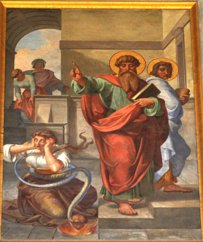 673x800 Life Of St. Paul - Slave Girl Painting