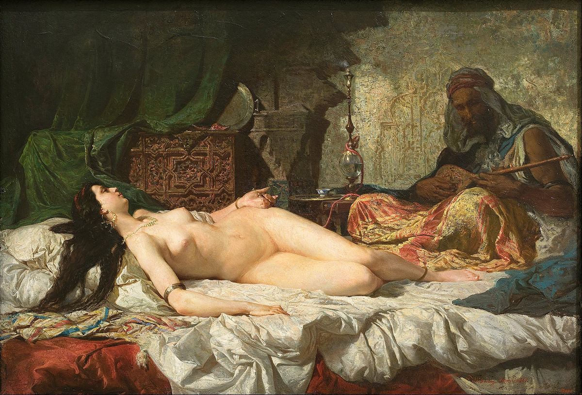 1200x816 Odalisque - Slave Girl Painting