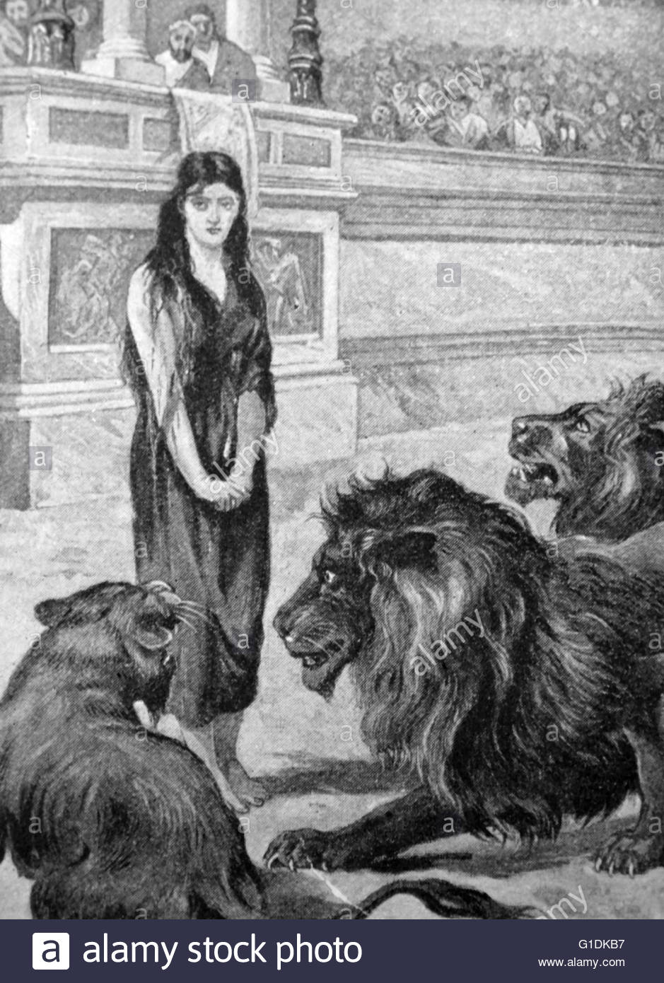 939x1390 Painting Depicting Saint Blandina, The Slave Girl, A Christian - Slave Girl Painting