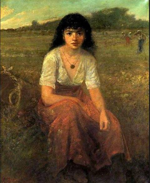 480x585 Pink And The Fancy Gal White Slavery, The Abolitionists' Crusade - Slave Girl Painting