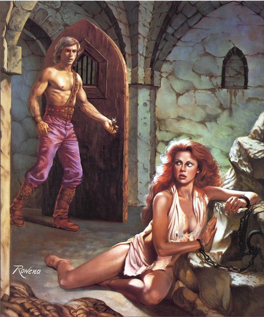 855x1026 Redhead Gorean Slave Girl - Slave Girl Painting