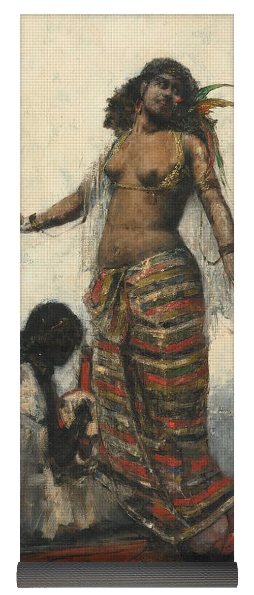 500x1171 The Slave Girl Yoga Mat For Sale By Henri Regnault - Slave Girl Painting