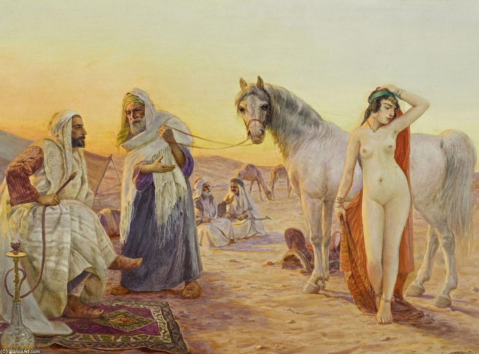 947x700 Slave Market - Slave Market Painting