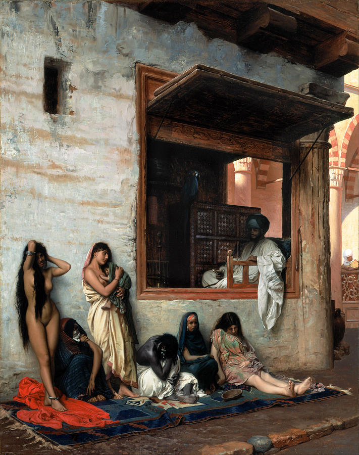 711x900 The Slave Market Painting By Jean Leon Gerome - Slave Market Painting