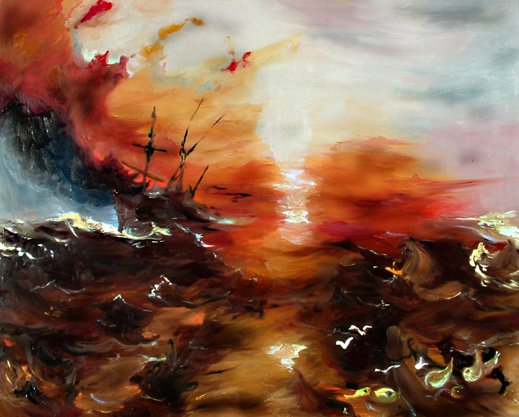 747x600 Slave Ship' After Turner By Drag0nfruit - Slave Ship Painting