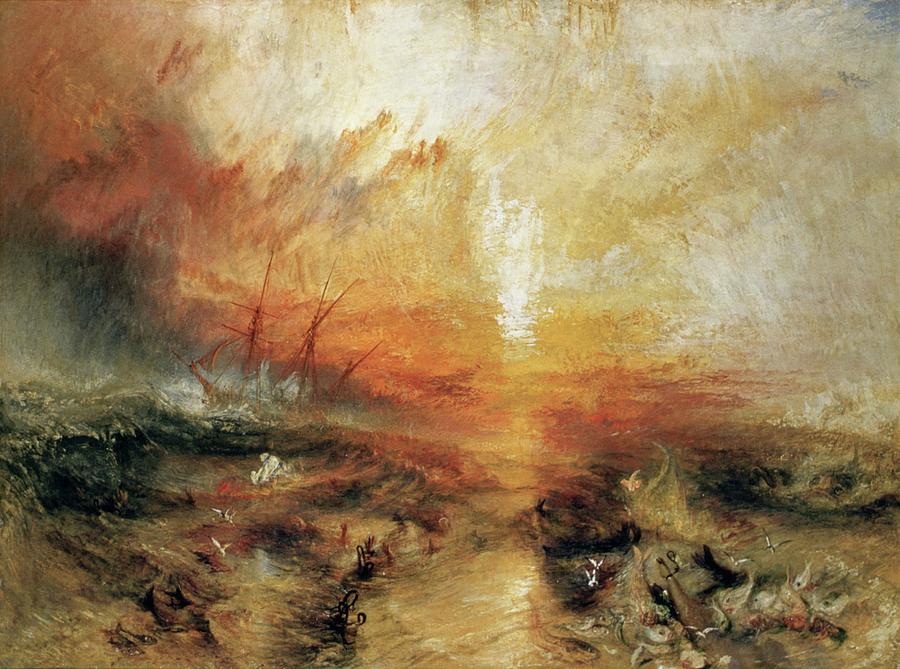900x669 Slave Ship Painting By Joseph Mallord William Turner - Slave Ship Painting