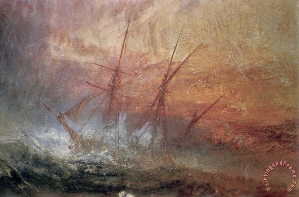 960x634 Joseph Mallord William Turner Detail Of Sailing Ship - Slave Ship Painting