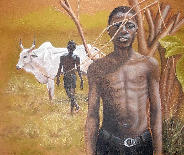 771x649 Cattle Boy - Slavery Painting
