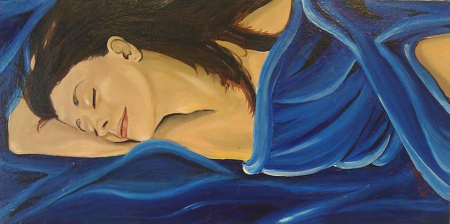 900x448 Peaceful Sleep Painting By Jennifer Saucier - Sleep Painting