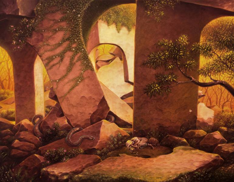 770x599 Saatchi Art Sleep Painting By Konstantin Korobov - Sleep Painting