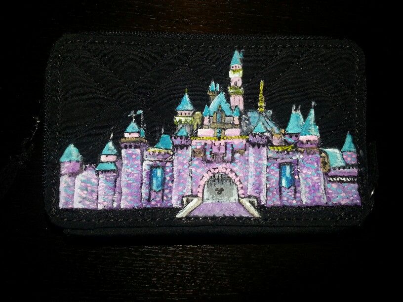 816x612 Custom Painted Wallet Of Sleeping Beauty Castle For My Mom - Sleeping Beauty Castle Painting