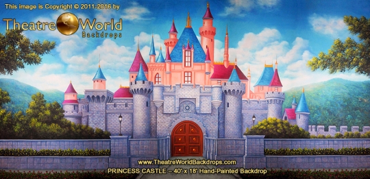 540x261 Sleeping Beauty Backdrop Rentals Music Theatre International - Sleeping Beauty Castle Painting