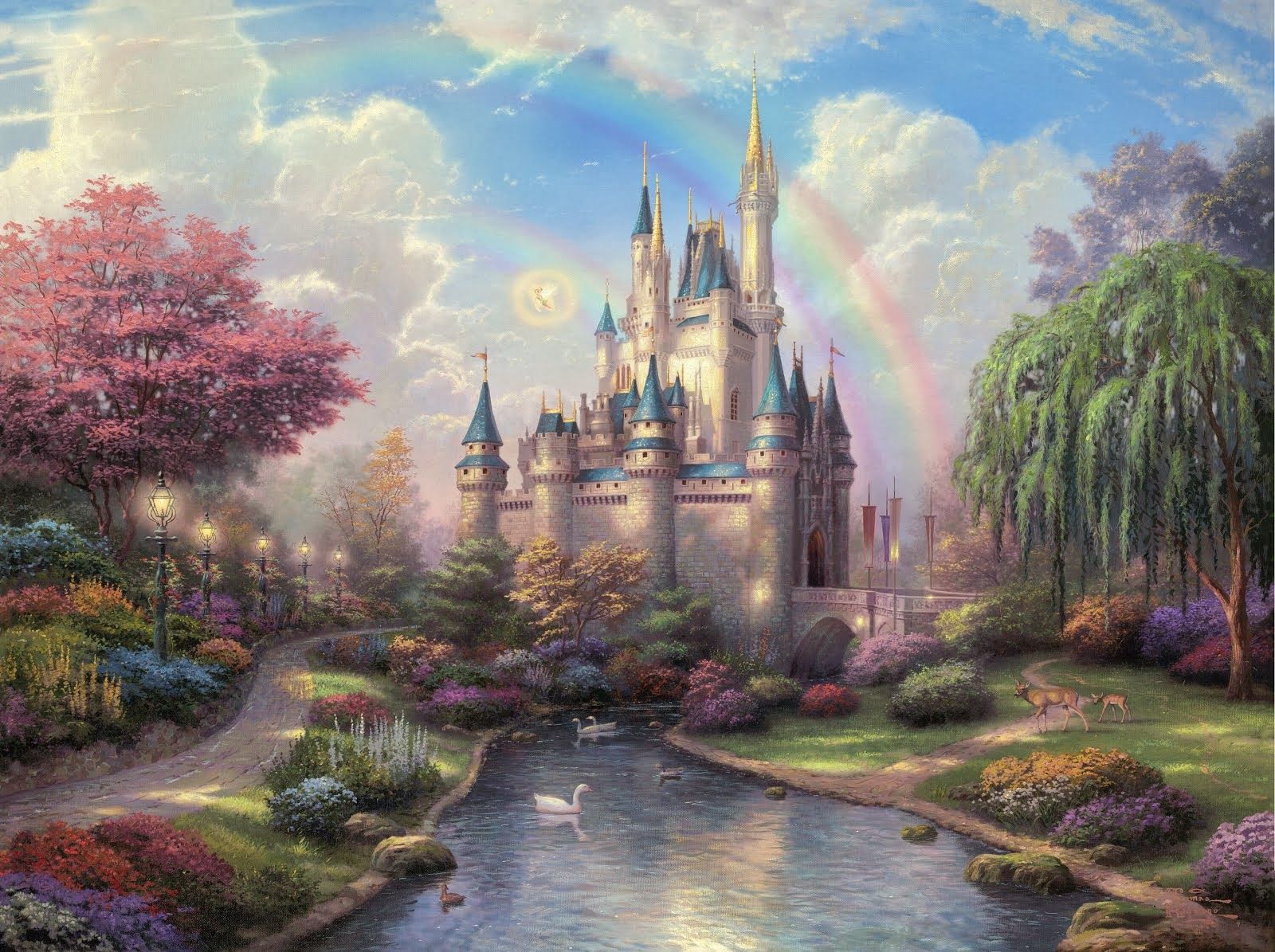 1600x1195 Sleeping Beauty Castle - Sleeping Beauty Castle Painting