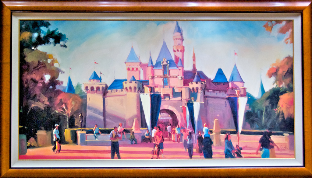 1024x585 Sleeping Beauty Castle Painting - Sleeping Beauty Castle Painting