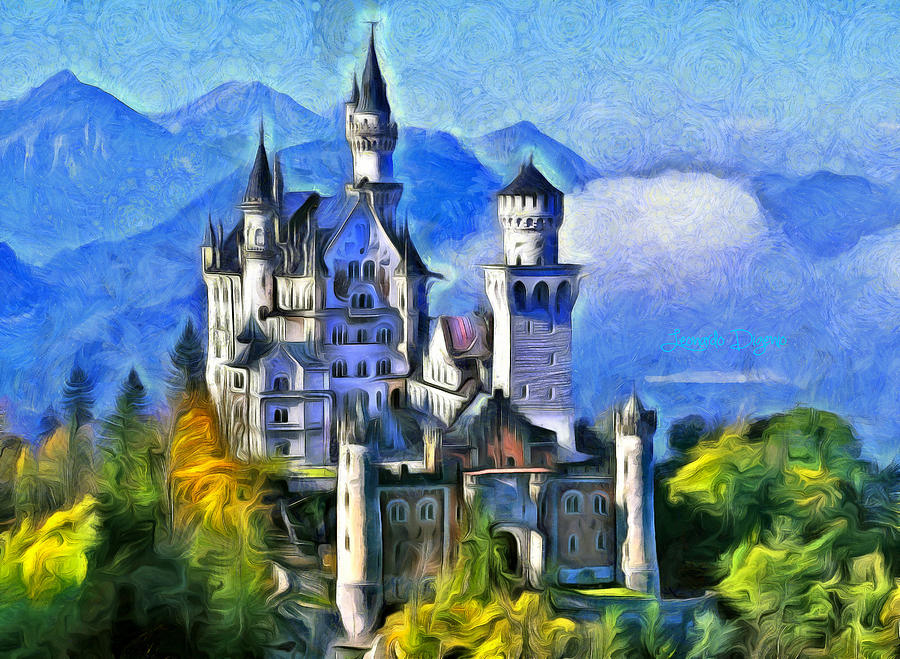 900x659 Sleeping Beauty Castle Paintings Fine Art America - Sleeping Beauty Castle Painting