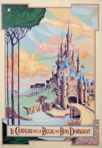 355x516 Disneyland Paris - Sleeping Beauty Castle Painting