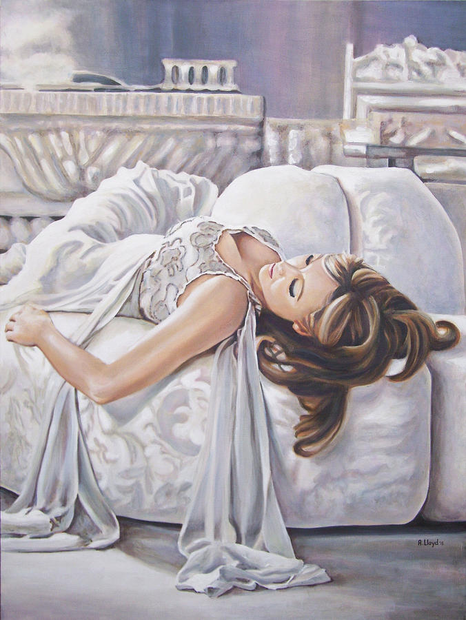676x900 Sleeping Beauty Painting By Andy Lloyd - Sleeping Beauty Painting