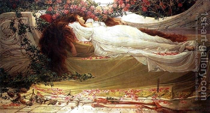 700x379 Sleeping Beauty Thomas Ralph Spence Reproduction 1st Art Gallery - Sleeping Beauty Painting
