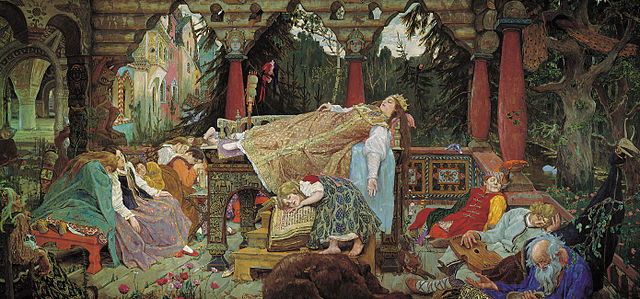 640x299 Sleeping Beauty In Pictures Top Illustrations By Top Artists - Sleeping Beauty Painting