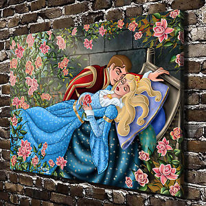 300x300 Hd Canvas Print Paintings Disney Sleeping Beauty Home Decor Wall - Sleeping Beauty Painting