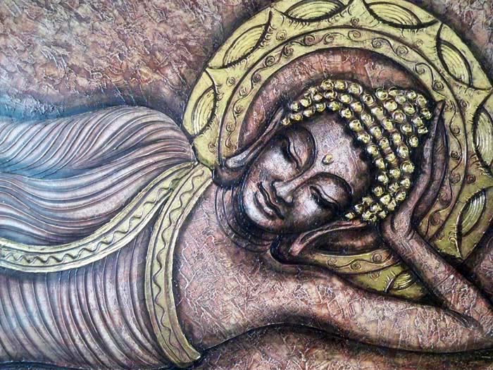700x525 Sleeping Buddha 1 - Sleeping Buddha Painting