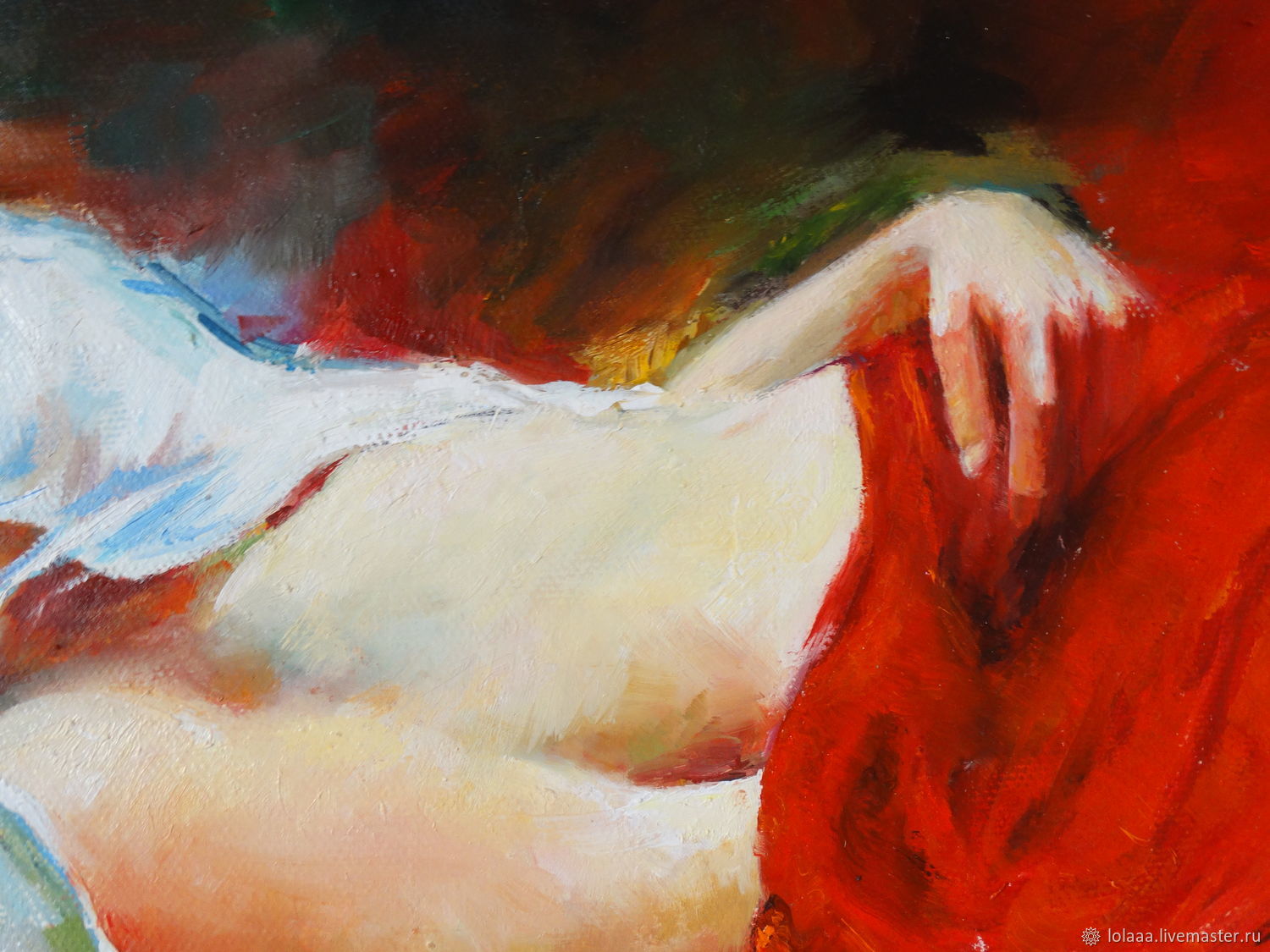 1500x1125 Oil Painting Sleeping Girl Shop Online On Livemaster - Sleeping Girl Painting