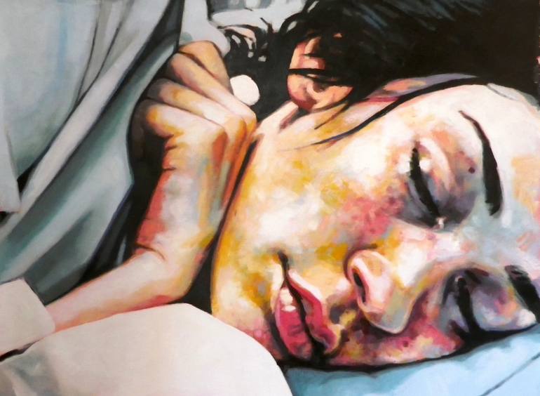 770x564 Saatchi Art Sleeping Girl Painting By Thomas Saliot - Sleeping Girl Painting