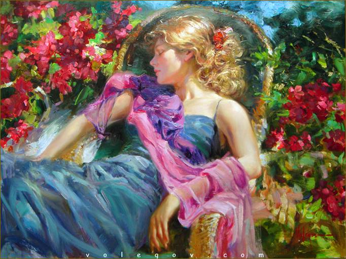 682x512 Sleeping Girl, Painting, - Sleeping Girl Painting