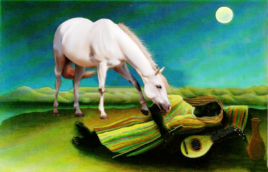 860x553 The Sleeping Gypsy Horse By Stickahorseinit - Sleeping Gypsy Painting