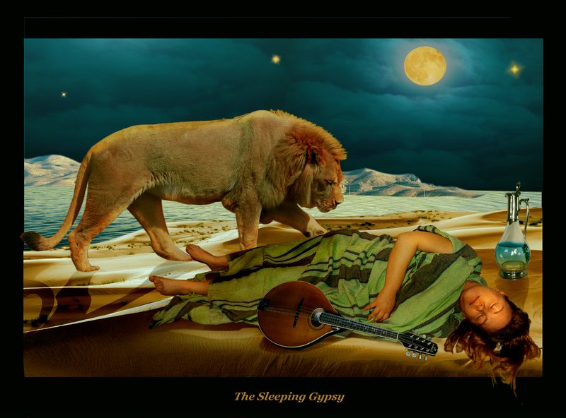 800x592 The Sleeping Gypsy By Highmomentum - Sleeping Gypsy Painting