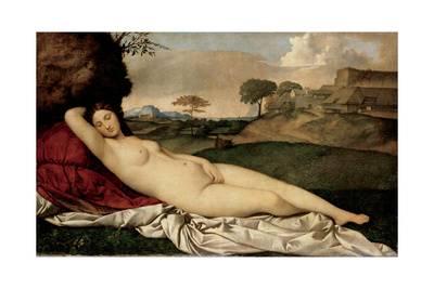 400x267 Sleeping Venus, 1508 1510 Giclee Print By Giorgione - Sleeping Venus Painting
