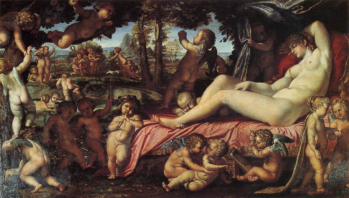 1200x682 Sleeping Venus (Carracci) - Sleeping Venus Painting