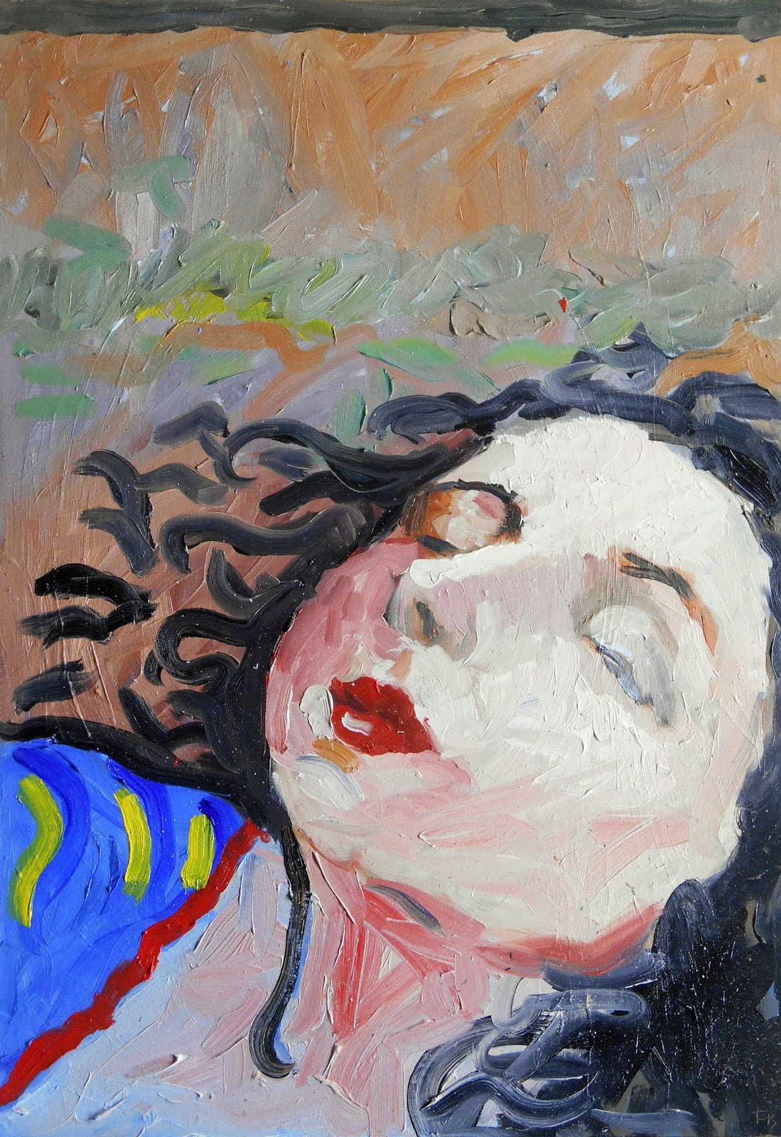 1099x1600 Angie, Painting Of Sleeping Woman, Figure Portrait Oil Painting - Sleeping Woman Painting