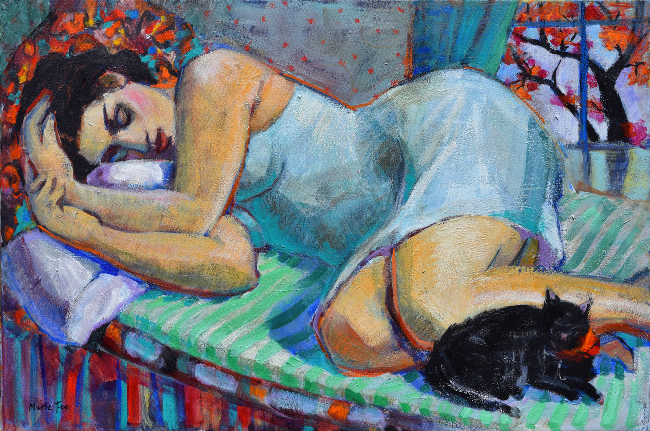 Спящая женщина в живописи