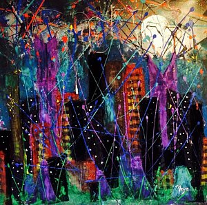 300x298 Sleepless Paintings Fine Art America - Sleepless In New York Painting