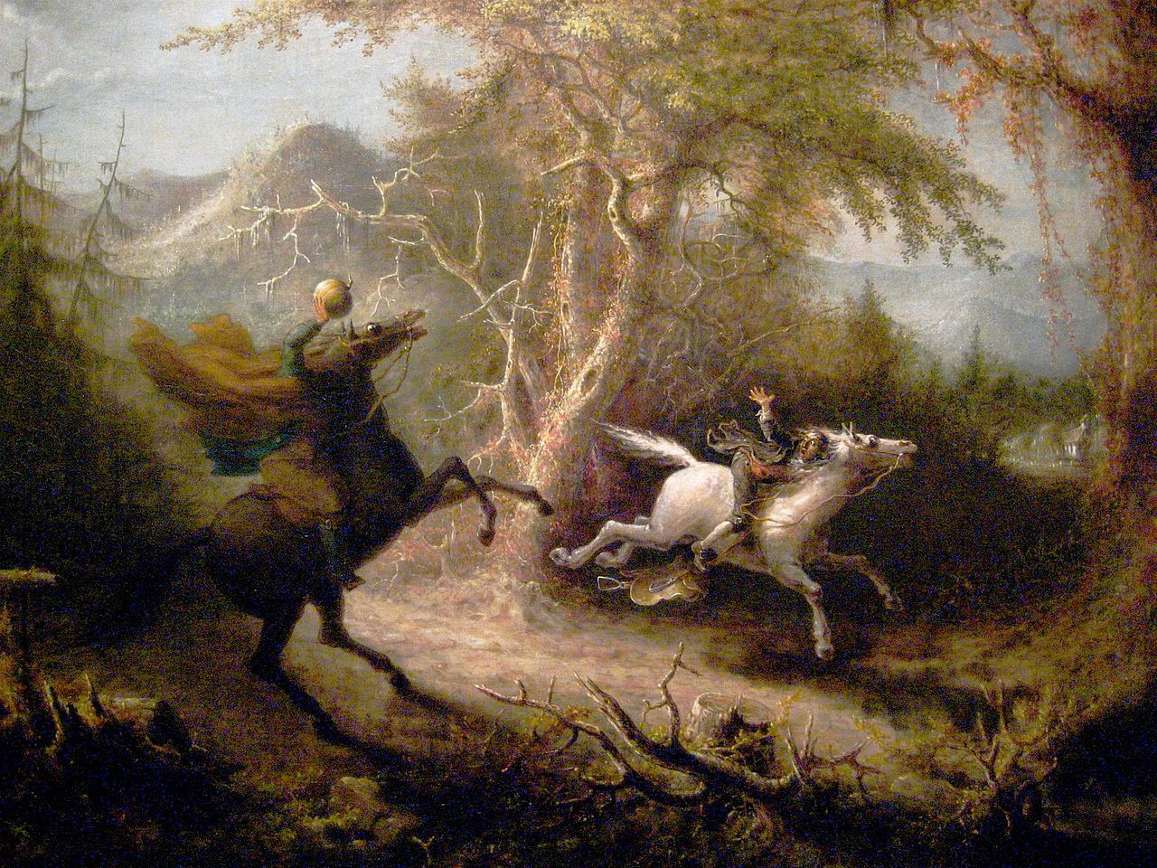 1280x960 Searching For The Headless Horseman Electric Literature - Sleepy Hollow Painting