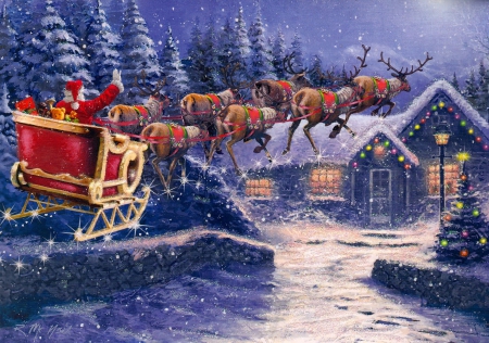 450x316 Santa's Sleigh House - Sleigh Painting