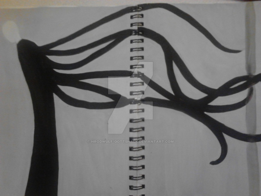 900x675 Slender Man Painting. A Work In Progress. By Hrodwulf Gottshalk - Slenderman Painting