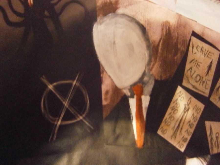 900x675 Slenderman Painting (Face View) By Incursu - Slenderman Painting