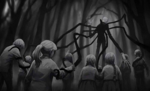 Slenderman Painting At Paintingvalley Com Explore Collection Of