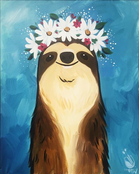 481x600 Sister Sloth Or Mama Llama Pick 1 Reserve In Llama - Sloth Painting