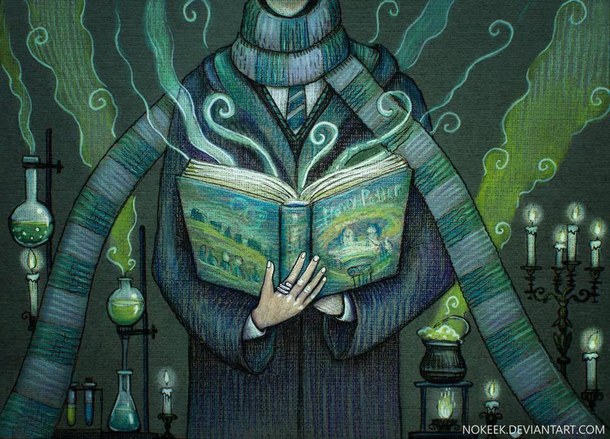 610x439 Slytherin Art - Slytherin Painting