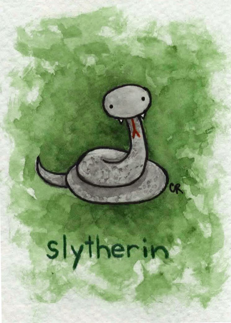 745x1043 Slytherin By Tee On @ Harry - Slytherin Painting