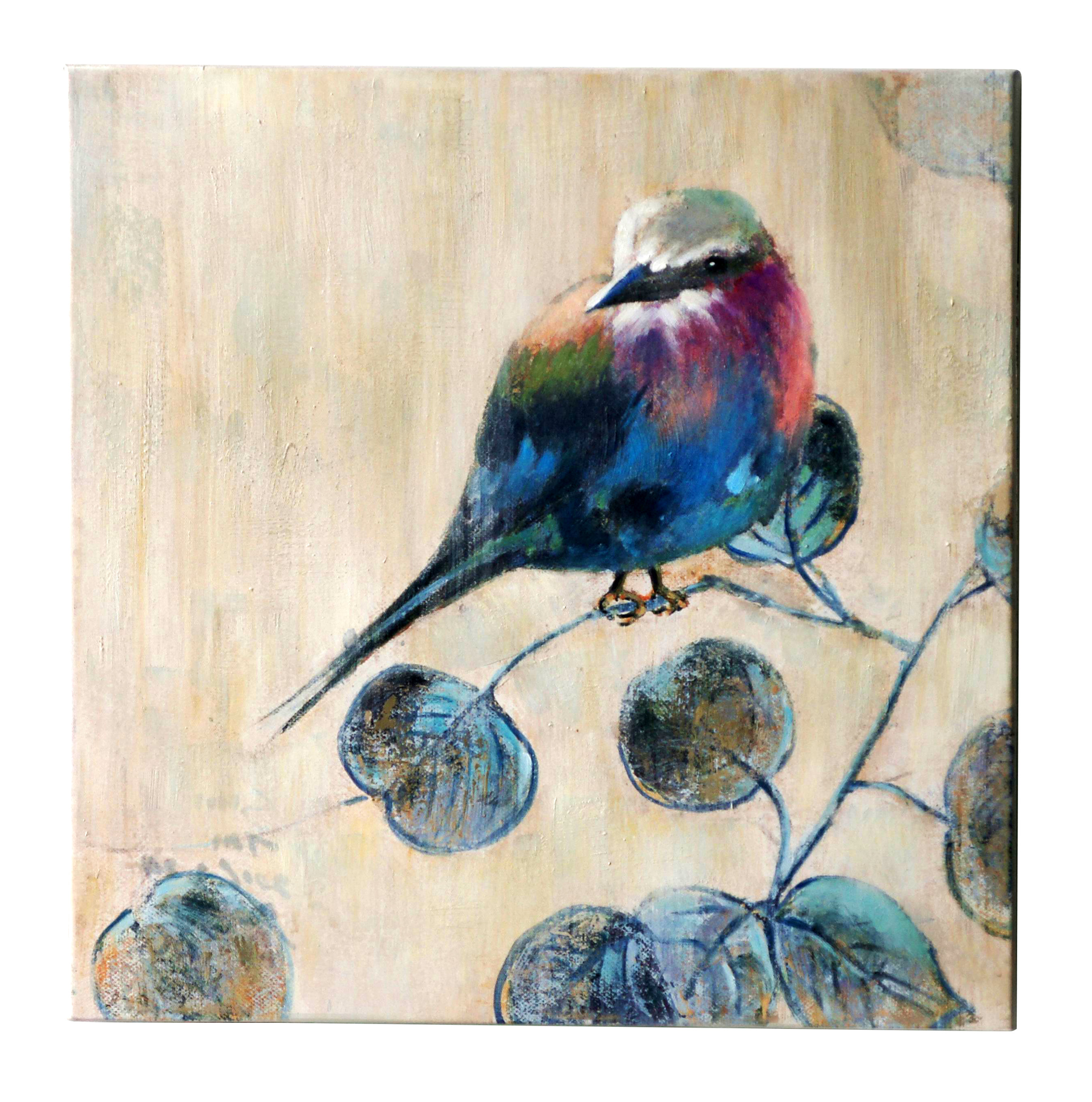 2695x2720 Jeco Inc. Small Bird' Painting On Canvas Wayfair - Small Bird Painting