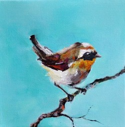 250x254 Small Bird Paintings - Small Bird Painting