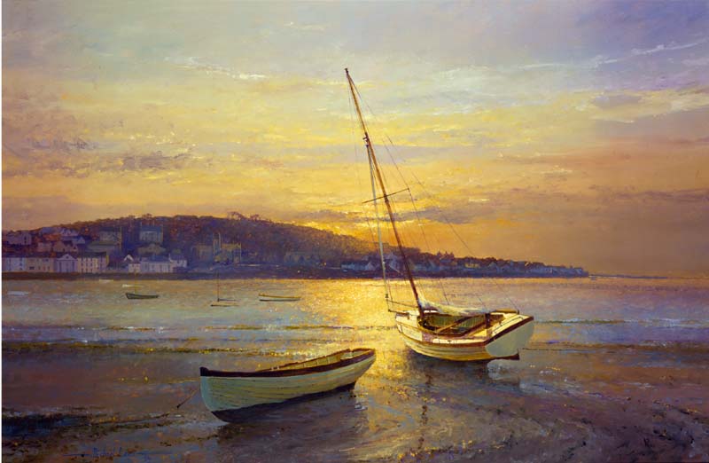 800x522 Prints By Michael Lees - Small Boat Painting