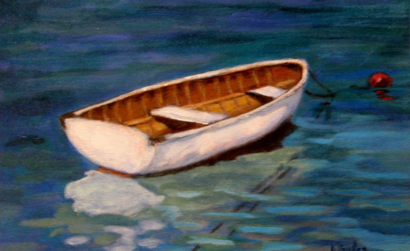 Small Boat Painting at PaintingValley.com | Explore collection of Small ...