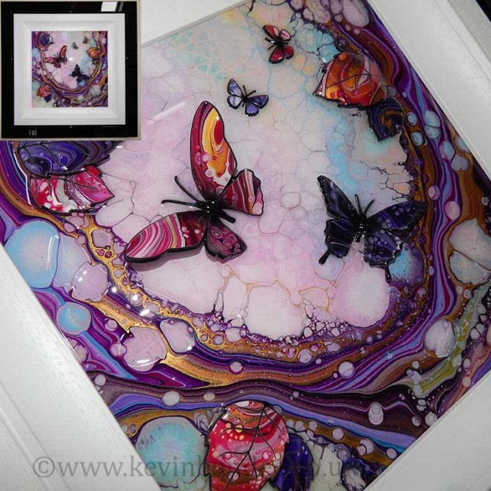 705x705 Original And Unique Art For Sale 3d Paintings By Kevin Bandee - Small Butterfly Painting