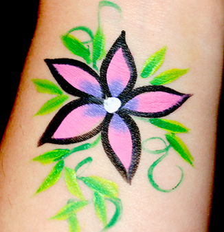 326x337 Pictures Orange County Face Painting Birthday Parties - Small Butterfly Painting